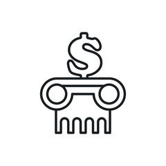 bank building vector icon