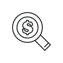 money search vector icon