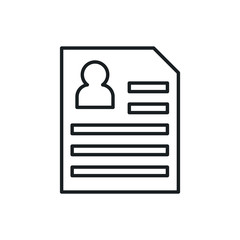 personal information vector icon