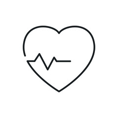 heart pulse vector icon