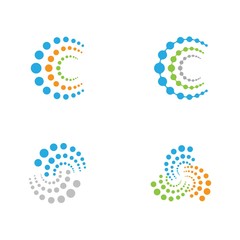 Molecule vector icon illustration design