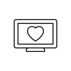 heart monitor vector icon