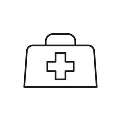 first aid kit vector icon