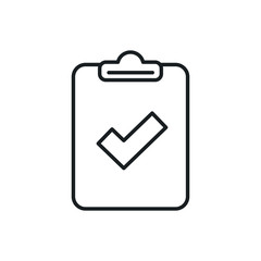 clipboard check vector icon