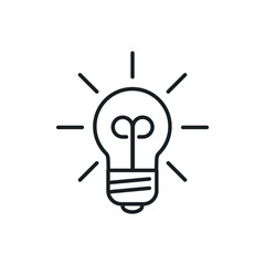 bulb vector icon
