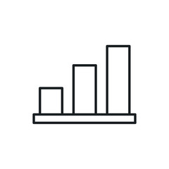 growth graph vector icon