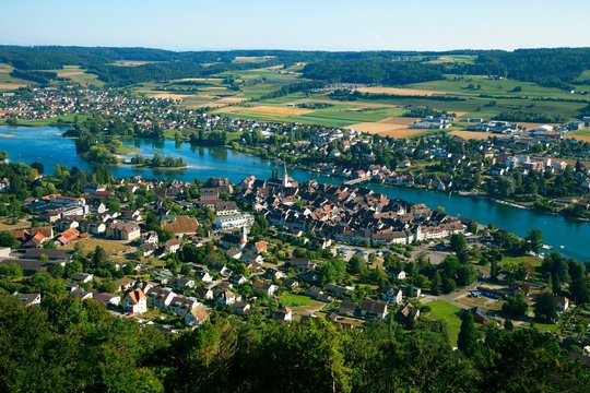 View of the historic centre, Stein am Rhein, Hochrhein, Canton of Schaffhausen, Switzerland, Europe