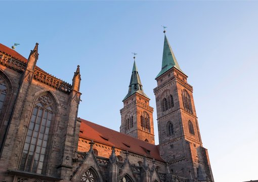 St. Sebald Church or St. Sebaldus Church, Sebalder Altstadt, Nuremberg, Middle Franconia, Franconia, Bavaria, Germany, Europe