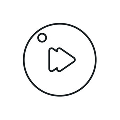 fast forward button vector icon