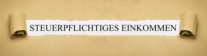 Steuerpflichtiges Einkommen
