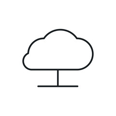 cloud network vector icon