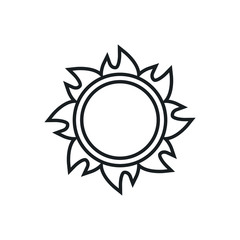 sun vector icon