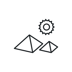 pyramid vector icon