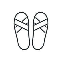 flip-flops vector icon