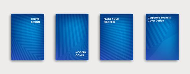 Colorful book or corporate brochure cover design template.