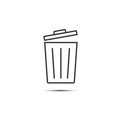 Delete, remove icon. Vector illustration, flat design.