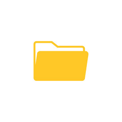 File, folder icon. Vector illustration, flat design.