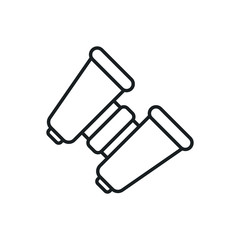 binoculars vector icon
