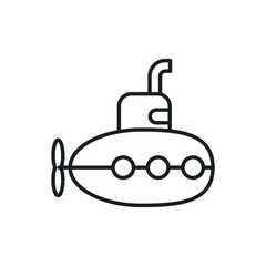 Obraz premium submarine vector icon