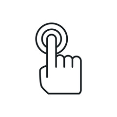 touch vector icon