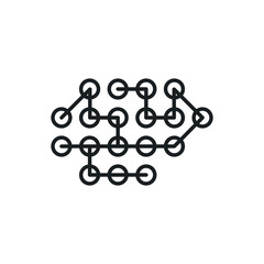 neural network vector icon