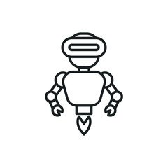 Fototapeta premium robot vector icon
