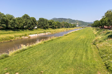 River Nishava, passing through the town of Pirot, Serbia
