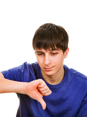 Man show a Thumb Down