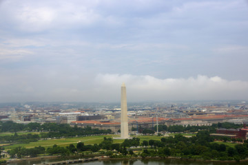 Aerial view of Washington Monument