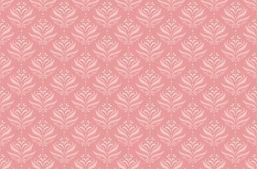 Vector Floral Ornamental Seamless Pattern. Geometric Flower Stylish Texture. Abstract Retro Tile Texture.