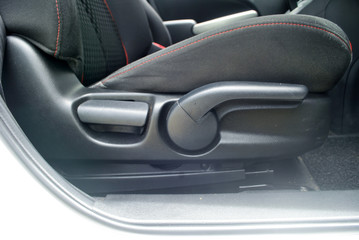 Fototapeta na wymiar Upholstery equipment Sitting inside the car.