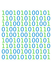 bunte 10010101 Zahlen muster hacker computer programmieren nerd sprache internet geek online logo design cool technik reihen viele