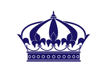 vector crown silhouette. a symbol of power