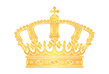 vector crown silhouette. a symbol of power