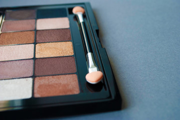 Eyeshadow Palette. make up. cosmetics. background