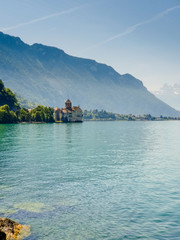 Vista, montreux, lago, genebra, suíça