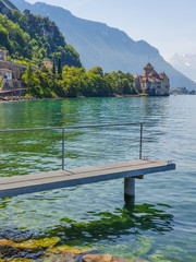 Vista, montreux, lago, genebra, suíça