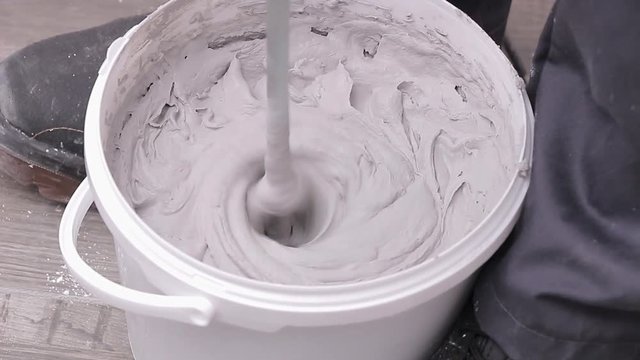 Mixing grout