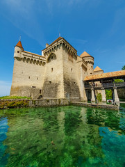 Vista, montreux, lago, genebra, suíça