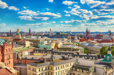 Fototapeta na wymiar Panoramic view of Moscow center
