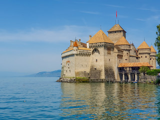 Vista, montreux, lago, genebra, suíça