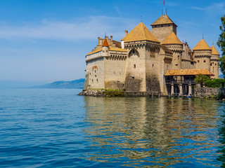 Vista, montreux, lago, genebra, suíça