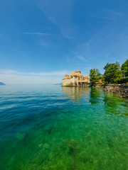 Vista, montreux, lago, genebra, suíça