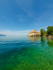 Vista, montreux, lago, genebra, suíça