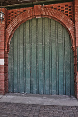 Old wood doors make the best entrance