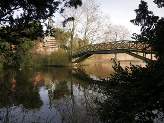 Bridge and lake