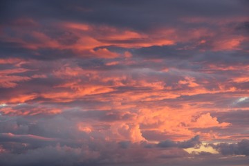Purple clouds background
