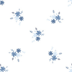 Beautiful elementary usual natural flower, great design for any purposes. Seamless pattern floristic.