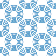 Abstract seamless pattern with circles. Geometrical background. Vector illustration.