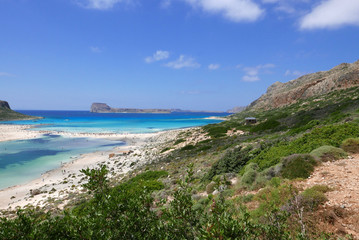 View of the lagoon Balos